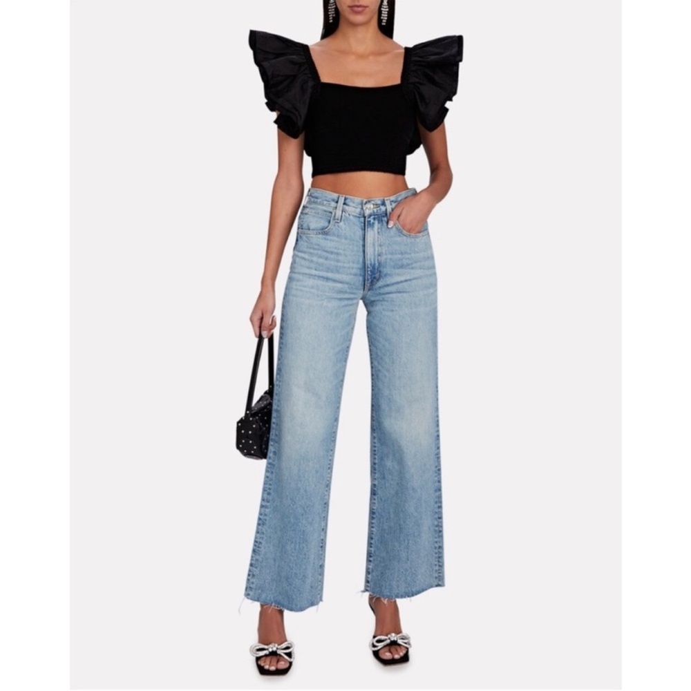 Twelve by Ontwelfth High-Rise Crop
Wide Leg Raw Hem